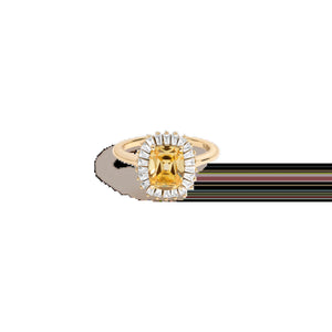 Lab Grown Yellow Canary Alexandra Ring NikNenz™ Premium Gold & Diamonds