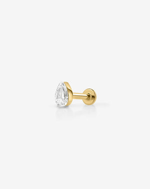 Exquisite Pear Lab Diamond Flatback for Stunning Jewelry Designs.