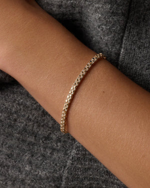 Diamond Checkered Tennis Bracelet