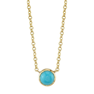 Turquoise Solitaire Necklace