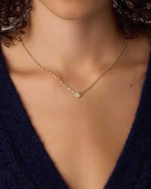 Birthstone Heart Necklace NikNenz™ Premium Gold & Diamonds