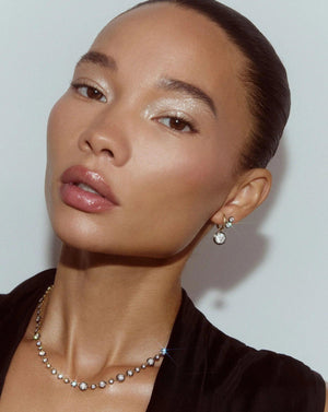 Elegant Georgian Lab Diamond Tennis Necklace - Timeless Sparkle.