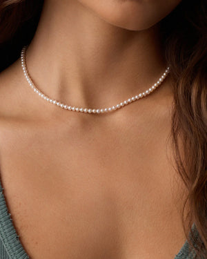Lou Pearl Necklace NikNenz™ Premium Gold & Diamonds