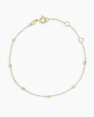 14K Gold Newport Birthstone Bracelet