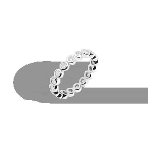 Lab Grown Diamond Bezel Eternity Ring NikNenz™ Premium Gold & Diamonds