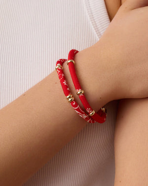 Paisley Bandana Wrap Bracelet