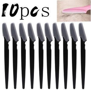 5Pcs/10Pcs/20Pcs/40Pcs Eyebrow Trimmer, Facial Razor, Hair Removal Tool, Anti‑Scratch Eyebrow Blade in Can, Beauty Tool