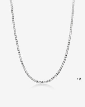 Timeless Elegance: Classic Diamond Tennis Necklace.