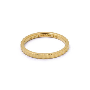 Estée Lalonde Sunburst Stacking Ring 18Ct Gold Plate