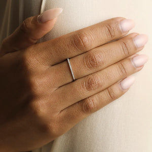 Diamond Eternity Ring in Solid White Gold