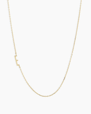 14K Gold Alphabet Necklace NikNenz™ Premium Gold & Diamonds