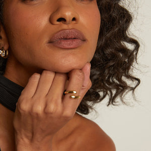 Ellipse Ring NikNenz™ Premium Gold & Diamonds