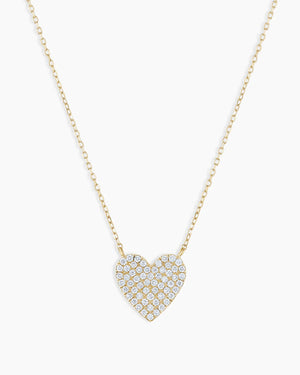 Diamond Pavé Heart Necklace