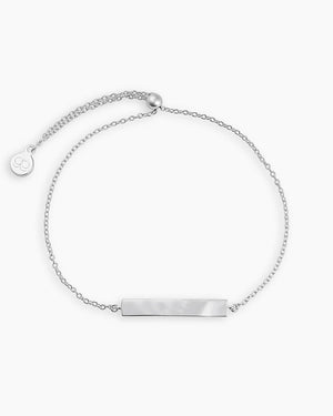 Plate Adjustable Bracelet (Silver)