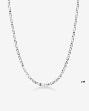 Timeless Elegance: Classic Diamond Tennis Necklace.