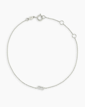 14K Diamond Pavé Alphabet Bracelet