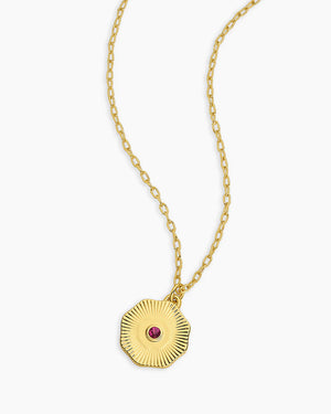 Birthstone Coin Necklace