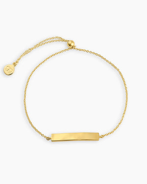 Plate Adjustable Bracelet (Gold)