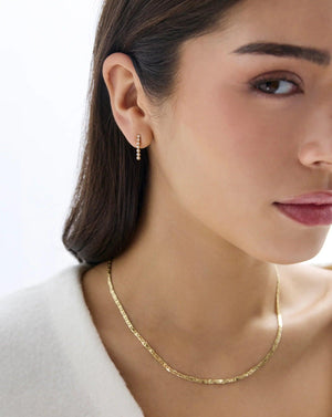 Chic Mini Tennis Drop Earrings for a Touch of Elegance.