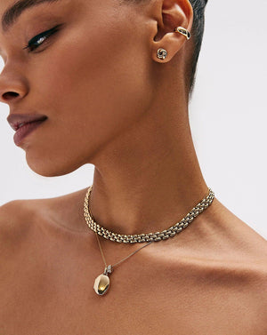 Gilded Glow Chain Necklace.