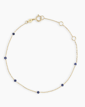 14K Gold Newport Birthstone Bracelet