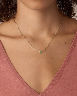 Birthstone Heart Necklace NikNenz™ Premium Gold & Diamonds