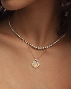 Elegant Diamond Initial Pendant - Personalize Your Style!.