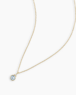 14K Gold Birthstone Necklace