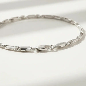 925 Sterling Silver Figarope Milano Italian Bracelet