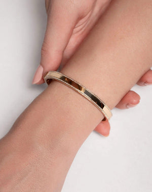 Elegant Diamond Border Bangle - Timeless Beauty for Every Occasion.