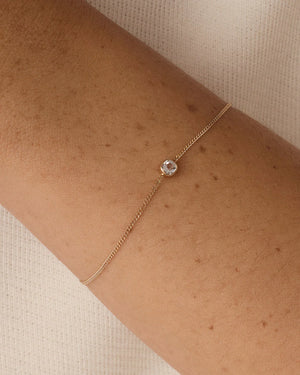 14K Gold Wilder Birthstone Bracelet