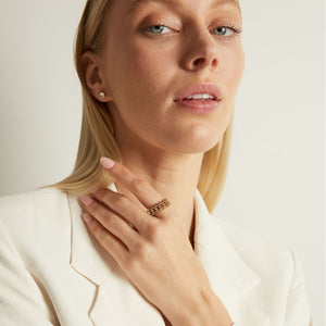 Kinetic Two-Tone Ring NikNenz™ Premium Gold & Diamonds