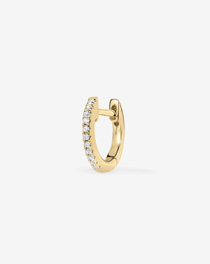 Charming Petite Diamond Huggie Earrings.