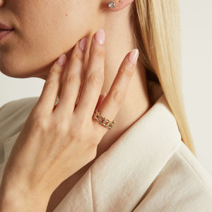 Kinetic Two-Tone Ring NikNenz™ Premium Gold & Diamonds