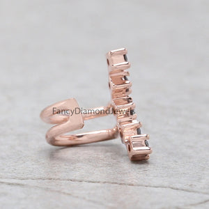 Ear Cuff Earrings, Ear Wraps, Earring Cuffs, Natural Diamond Ear Cuff, No Piercing Ear Cuff, 14K Gold Diamond Ear Cuff, Gold Ear Wrap KD1070