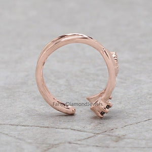 Ear Cuff Earrings, Ear Wraps, Earring Cuffs, Natural Diamond Ear Cuff, No Piercing Ear Cuff, 14K Gold Diamond Ear Cuff, Gold Ear Wrap KD1071