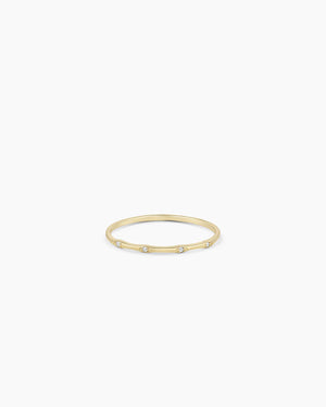 14K Diamond Stacking Ring