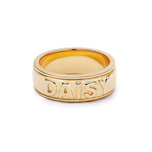 Elegant 18Ct Gold Plated Shrimps Spinning Ring.