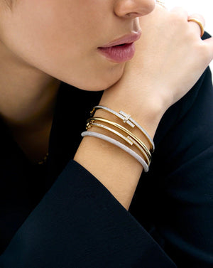 Stunning Round Diamond Wrap Bangle for Timeless Elegance.
