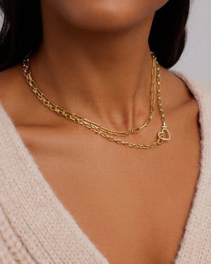 Heart Necklace NikNenz™ Premium Gold & Diamonds
