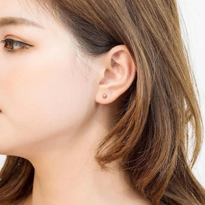 Minimalist Ball Stud Earrings: Stainless Steel Silver, Gold, Rose Gold, Black (3-7Mm)