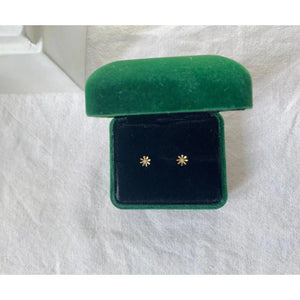 9ct Solid Gold Mini Flower Stud Earrings – Dainty Floral Sparkle for Birthdays & Everyday Luxe.