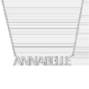 Block Letter Name Necklace