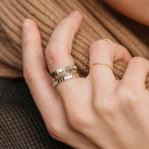 Open Link Ring NikNenz™ Premium Gold & Diamonds