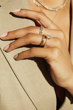 Two-In-One Lab Grown Diamond Eternity Ring NikNenz™ Premium Gold & Diamonds