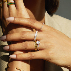 Two-In-One Lab Grown Diamond Eternity Ring NikNenz™ Premium Gold & Diamonds