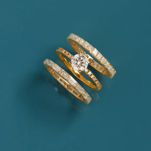 Princess Cut Lab Grown Diamond Eternity Ring NikNenz™ Premium Gold & Diamonds