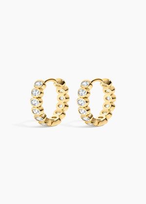 Champagne Hoops NikNenz™ Premium Gold & Diamonds
