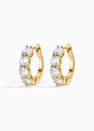 Daphne Hoops NikNenz™ Premium Gold & Diamonds