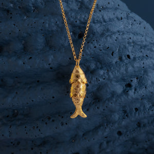FISH PENDANTS in GOLD and SILVER